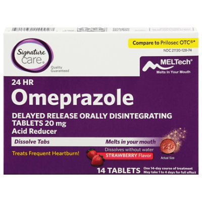 Signature Select/Care Omeprazole Acid Reducer Strawberry Tab - 14 CT - Image 4