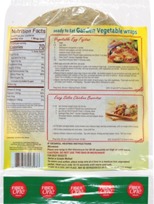 Fiber One Garden Vegetable Wrap - 12.5 OZ - Image 6