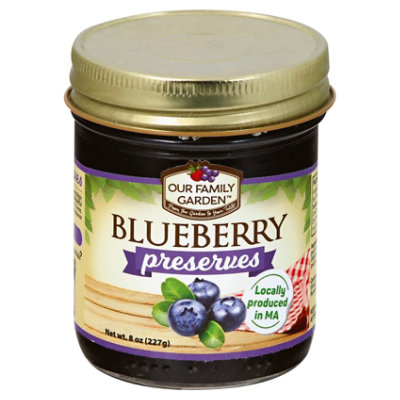 Our Family Garden Blueberry Preserves 8 OZ JewelOsco