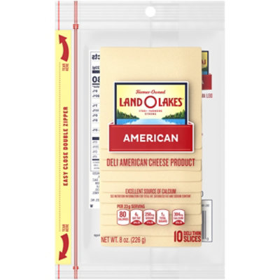 Land O Lakes Cheese Pre Sliced White American 10 Count - 8 Oz - Image 3