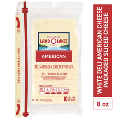 Land O Lakes Cheese Pre Sliced White American 10 Count - 8 Oz - Image 3