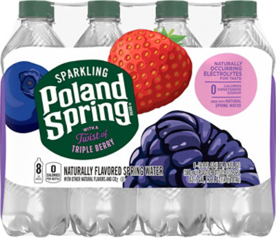 Poland Spring Sparkling Triple Berry - 8-16.9 FZ - Image 1
