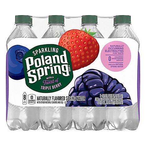 Poland Spring Sparkling Triple Berry - 8-16.9 FZ