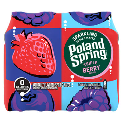 Poland Spring Sparkling Triple Berry 8 16 9 Fz Acme Markets