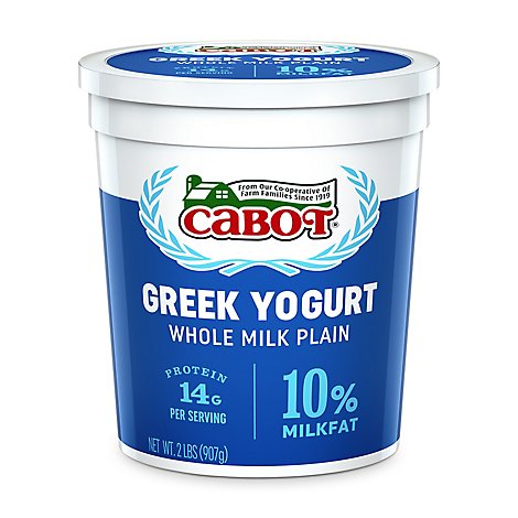 Cabot Plain Greek Yogurt 10% Milkfat - 32 OZ