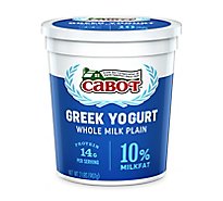Cabot Plain Greek Yogurt 10% Milkfat - 32 OZ