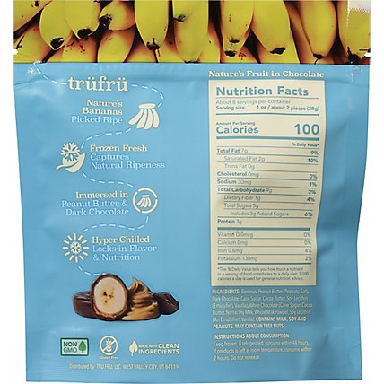 Hyper-chilled Nature's Bananas Frozen Fresh In Peanut Butter And Dark Choco - 8 OZ - Image 6