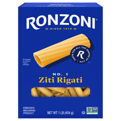 Ronzoni Ziti Rigati - 16 Oz - Image 1