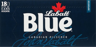 Labatt Blue Pilsner In Cans - 18-12 FZ - Image 3