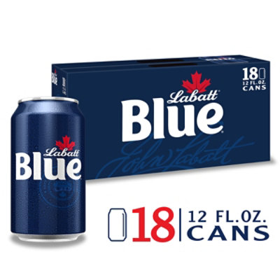 Labatt Blue Pilsner In Cans - 18-12 FZ - Image 1