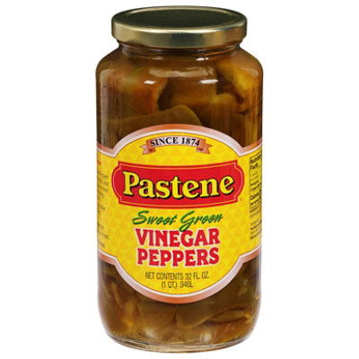 Pastene Pepper Green Slice - 32 OZ