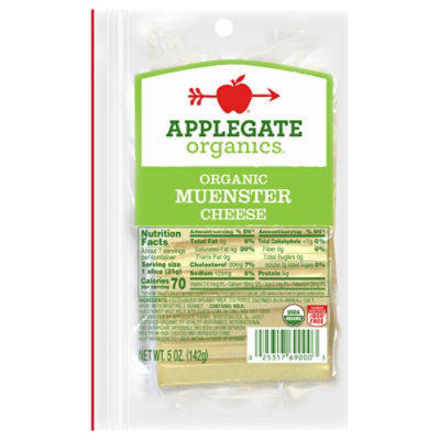 Applegate Farms Organic Muenster Kase Cheese 5 OZ Safeway