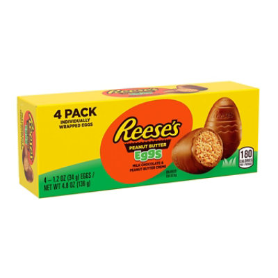 Reeses Milk Chocolate Peanut Butter Creme Eggs Easter Candy Box 4