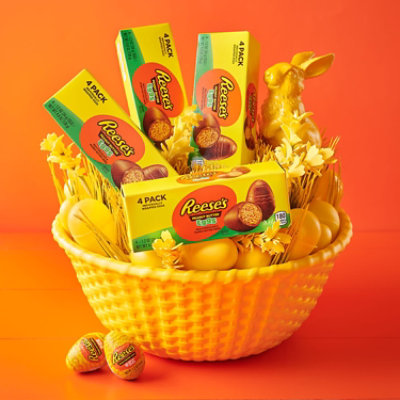 Reeses Milk Chocolate Peanut Butter Creme Eggs Easter Candy Box 4 Count - 1.2 Oz - Image 4