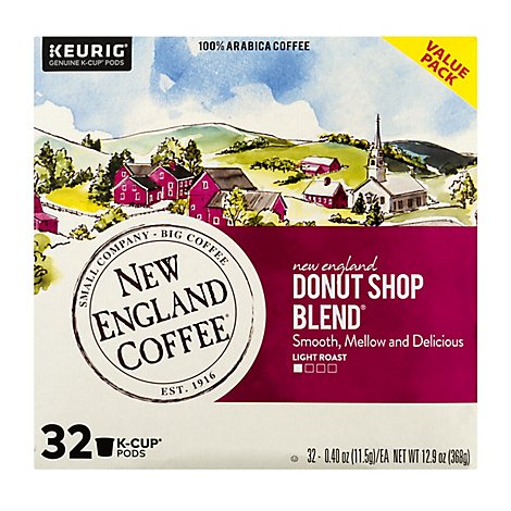 New England Coffee Donut Shop Blend - 32 CT