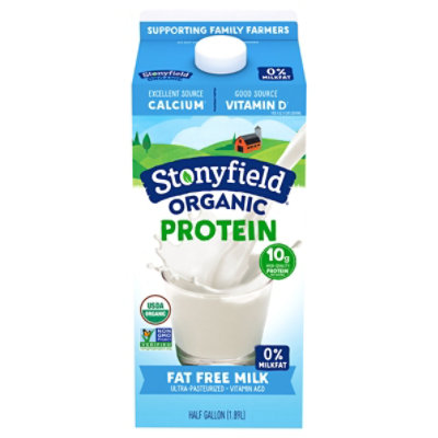 Stonyfield Organic Protein Fat Free Milk Half Gallon - 1.89 L - Image 3