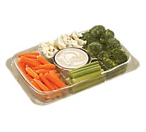Vegetable Tray For Two With Dip - 22 OZ