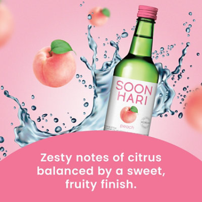 Soonhari Korean Soju Peach - 375 Ml. - Image 3