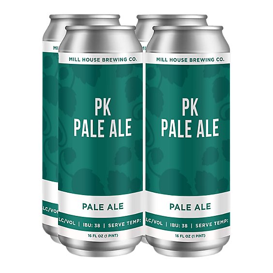 Mill House Pk Pale Ale In Cans - 4-16 FZ