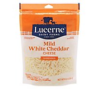 Lucerne Ches Cheddar White Mild Shred - 8 OZ