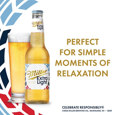 Miller64 Beer American Style Light Lager 2.8% ABV Bottles - 24-12 Fl. Oz. - Image 1