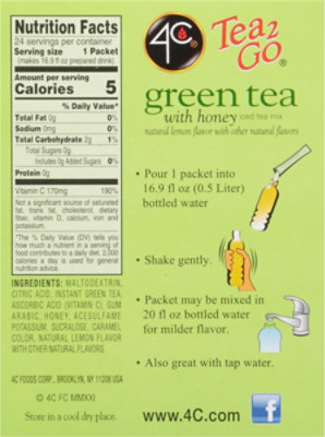 4C Foods Grn Ice Tea Stick - 1.28 OZ - Image 6