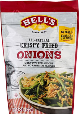 Bells All Natural Crispy Fried Onions - 6 OZ - Image 1