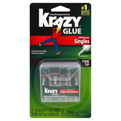 Krazy Glue Original Super Glue All Purpose Instant Repair 2g, (Pack of 3)