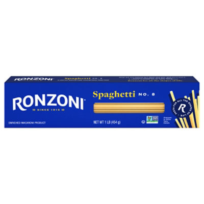 Ronzoni Pasta Spaghetti No 8 - 16 Oz - Image 1