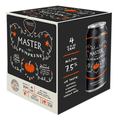 Troeg Master Of Pumpkin In Cans - 4-16 FZ - Image 1