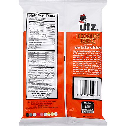 Utz Honey Bbq Potato Chip - 1.75 OZ - Image 3