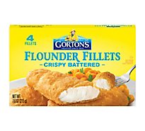 Gortons Crispy Battered Flounder - 7.6 Oz