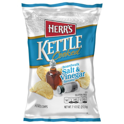 Herrs Boardwalk Salt & Vinegar Potato Chips - 7.5 OZ - Image 3