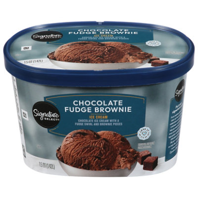 Signature SELECT Ice Cream Chocolate Fudge Brownie - 1.5 QT - Image 3