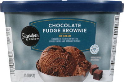 Signature SELECT Ice Cream Chocolate Fudge Brownie - 1.5 QT - Image 6