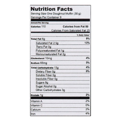 Bisousweet Confections Chocolate Doughnut Muffins 9 Oz - 9 Count - Image 3