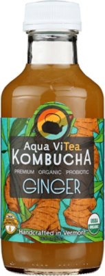 Aqua ViTea Ginger Kombucha - 16 Fl. Oz. - Image 2