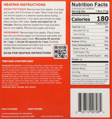 Wow Bao Teriyaki Chicken Bao - 10 Oz - Image 5