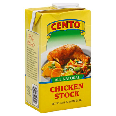 Cento All Natural Chicken Stock - 32 Fl. Oz. - Image 1