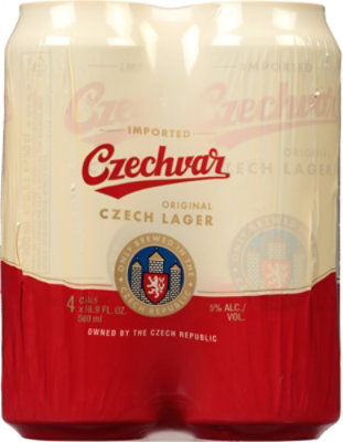 Czechvar Original Czech Lager In Cans  4-16 Fl. Oz. - Image 2