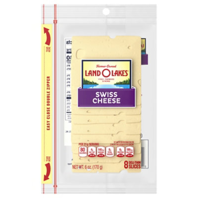 Land O Lakes Sliced Swiss Cheese - 6 Oz - Image 1