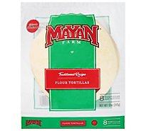 Mayan Farm 8in White Flour Tortilla 8ct - 11.8 OZ