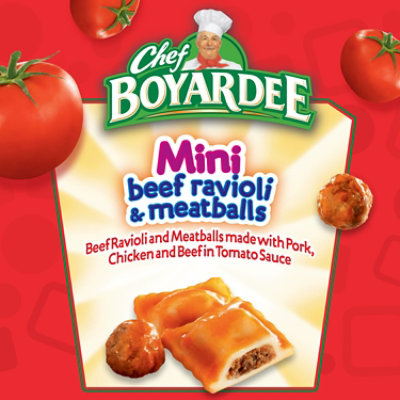 Chef Boyardee Mini Beef Ravioli & Meatballs - 7.5 Oz - Image 2