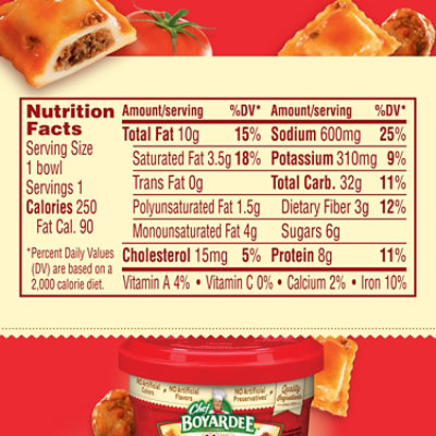 Chef Boyardee Mini Beef Ravioli & Meatballs - 7.5 Oz - Image 4