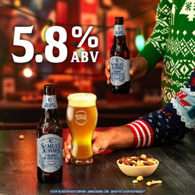 Samuel Adams Winter Lager Seasonal Beer Bottles - 12-12 Fl. Oz. - Image 3