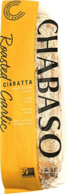 Chabaso Rstd Garlic Ciabatta - 16 OZ