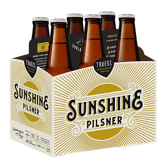 Treogs Sunshine Pilsner 6 Count Long Neck Bottles - 6-12 FZ