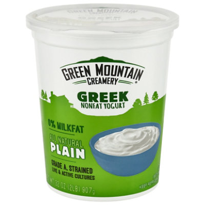 Green Mountain Creamery Plain Nonfat Greek Yogurt - 32 OZ - Image 2