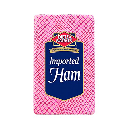 Dietz & Watson Premium Imported Cooked Ham - 0.50 Lb - Image 1
