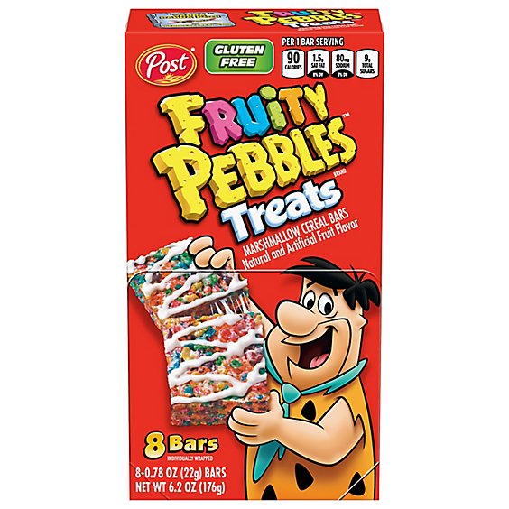 Post Fruity Pebbles Treats Bars - 8-.78 Oz